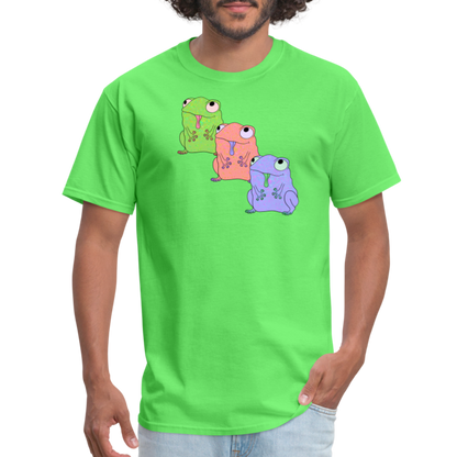 Froggy Friends Unisex Ultra Cotton Adult T-Shirt - kiwi