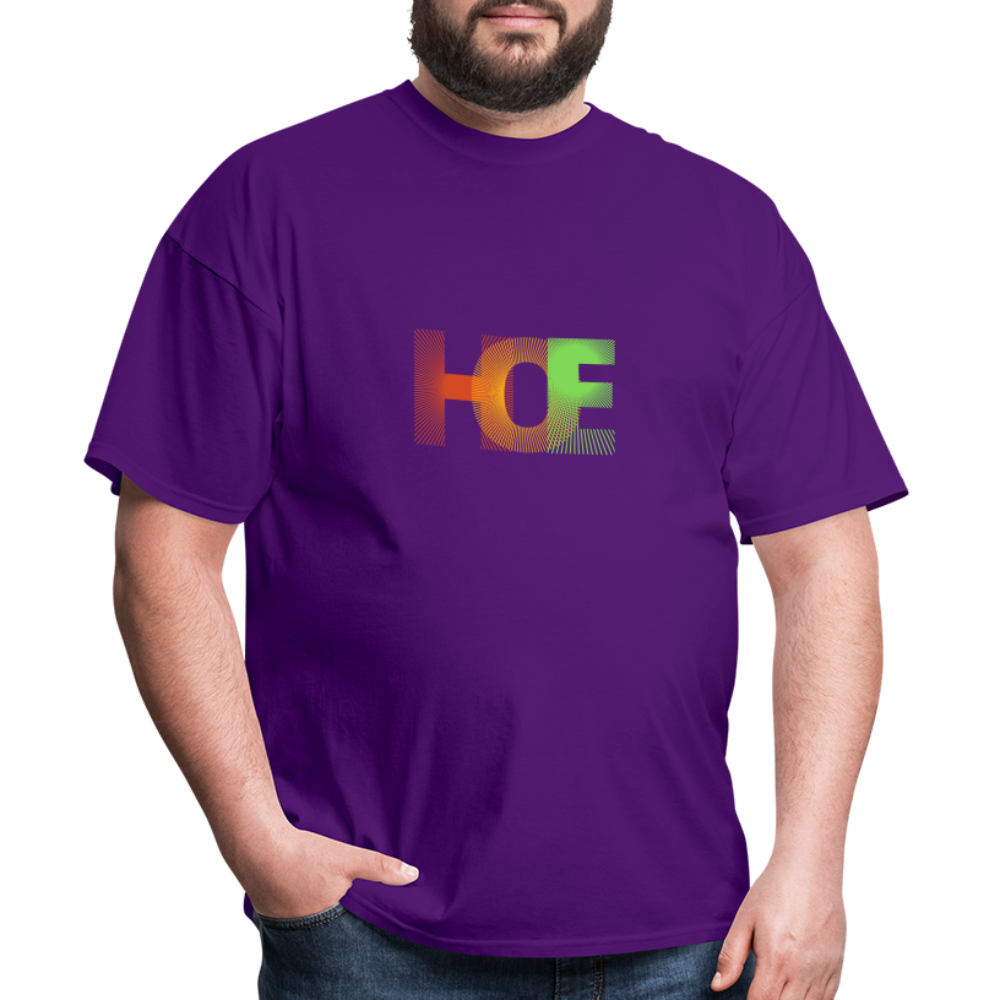 H.O.E unisex Fruit of the Loom classic T-shirt - purple