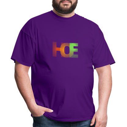 H.O.E unisex Fruit of the Loom classic T-shirt - purple